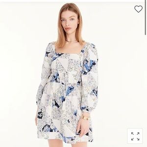 Brand new with tags JCrew squareneck patchwork dress